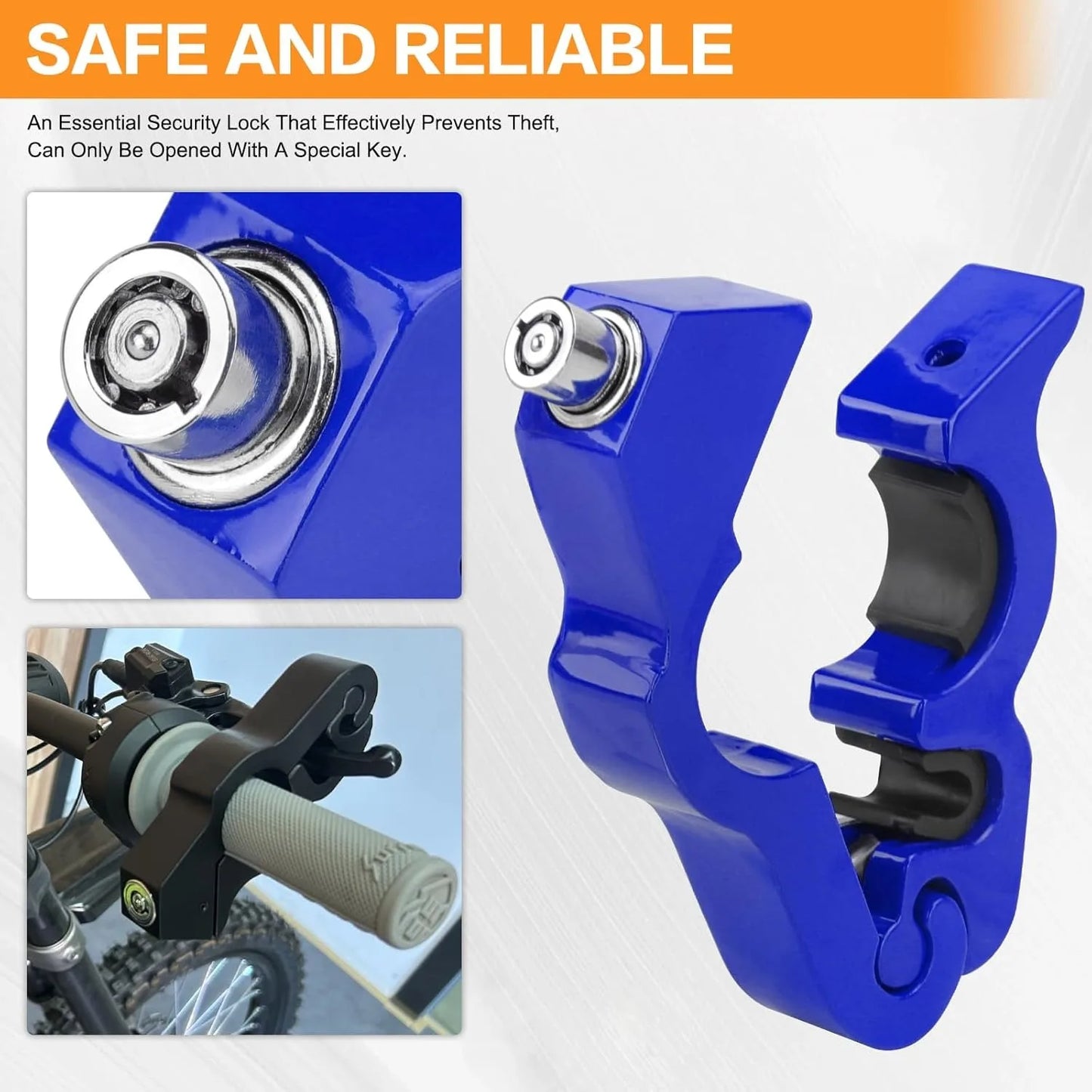 Motorcycle Handlebar Lock – Anti-Theft Throttle Grip, Clutch & Brake Lock