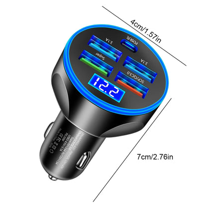USB PD 250W Car Charger