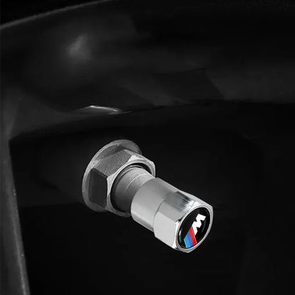 4pcs car wheel tire metal valve cover