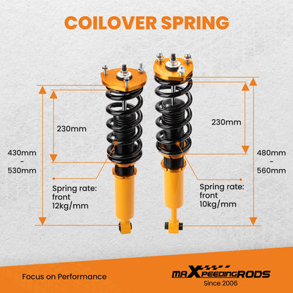Coilover Suspension Kit For Lexus – Adjustable Performance Shock Absorbers & Springs