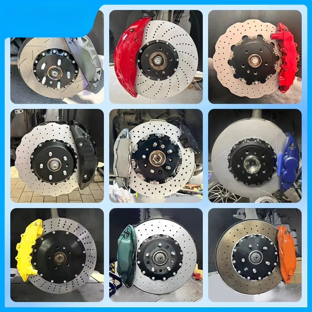 380mm / 390mm Customized Sports Car Slotted Safety Brake Discs