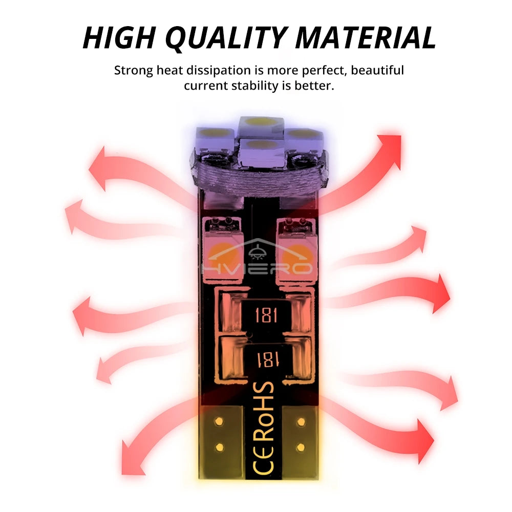 20/50/100x T10 W5W LED Canbus Bulbs