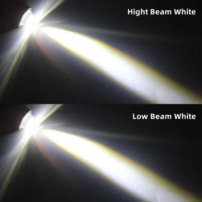 1pc Motorcycle Headlight BA20D H4 LED Bulbs