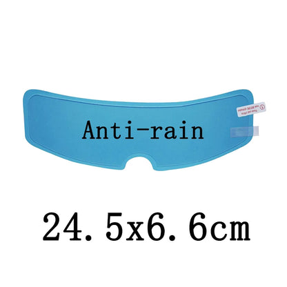 2PCS Motorcycle Helmet Rainproof Anti-Fog Nano Film – Full Face Helmet Compatible