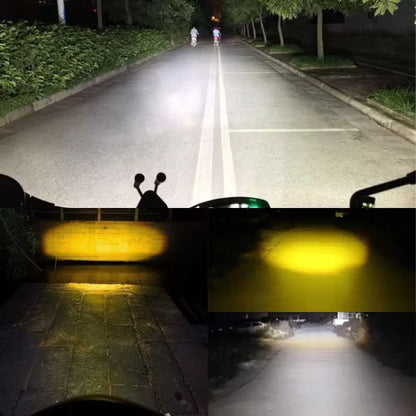 1pc Motorcycle Headlight BA20D H4 LED Bulbs