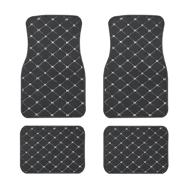 Car Floor Mats Universal PU Leather