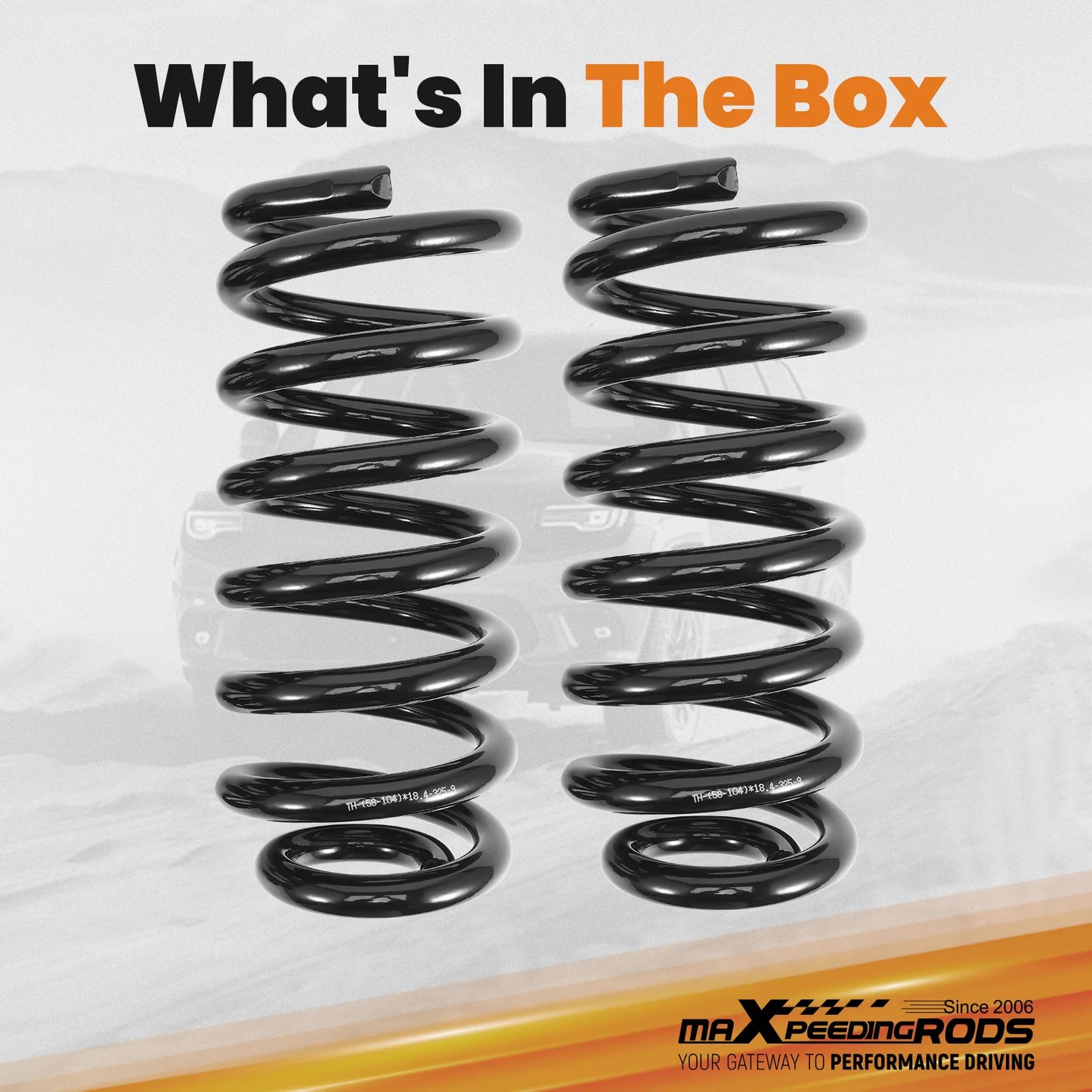 3” Drop Front Coils Lowering Springs Lowering Kit for Ford F150 F-100 1980-1996 2WD