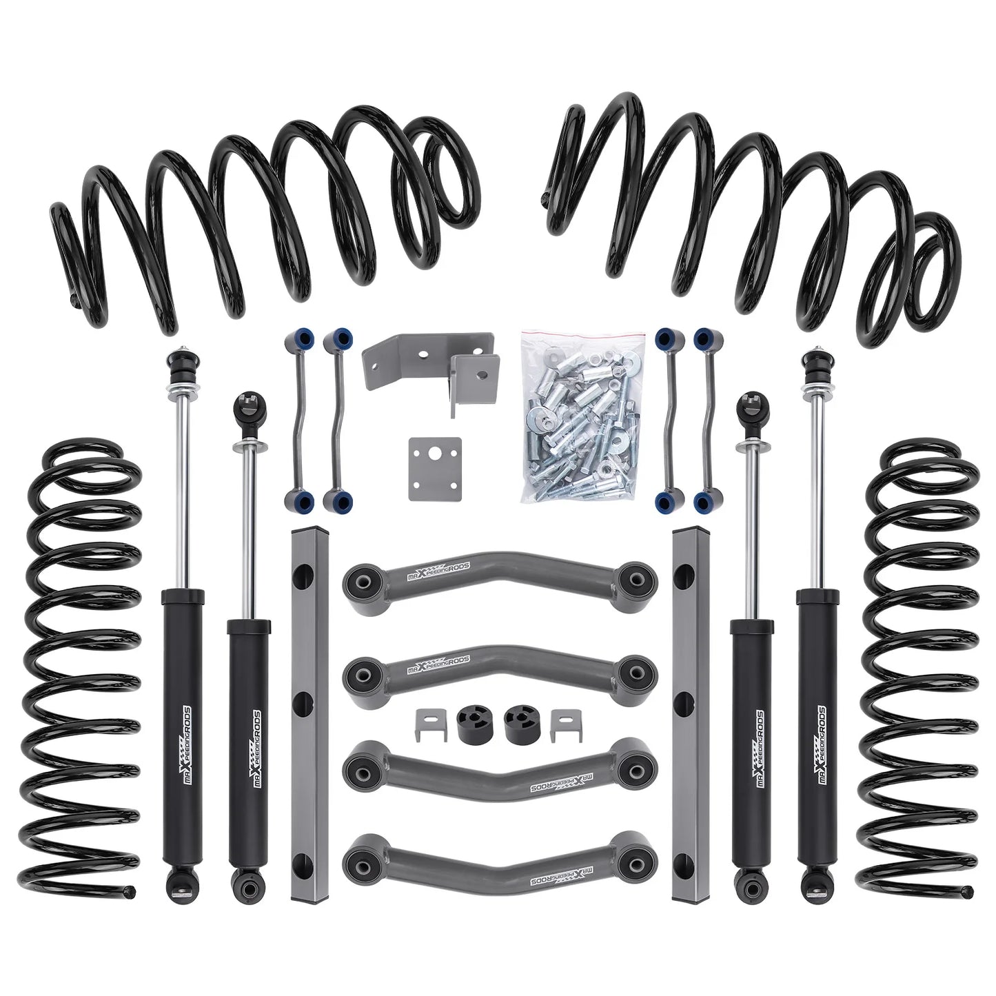 4” Lift Kit with Shock Absorbers – Fits Jeep Wrangler TJ 4WD (2003-2006)