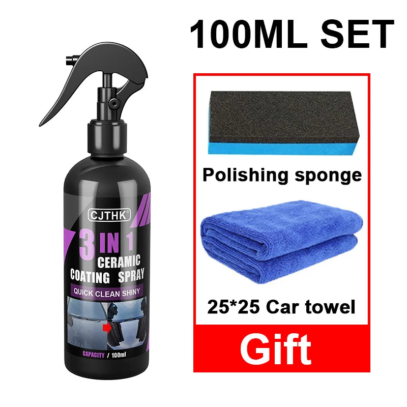 3 In 1 Car Ceramic Coating Liquid – Shine, Protect & Seal