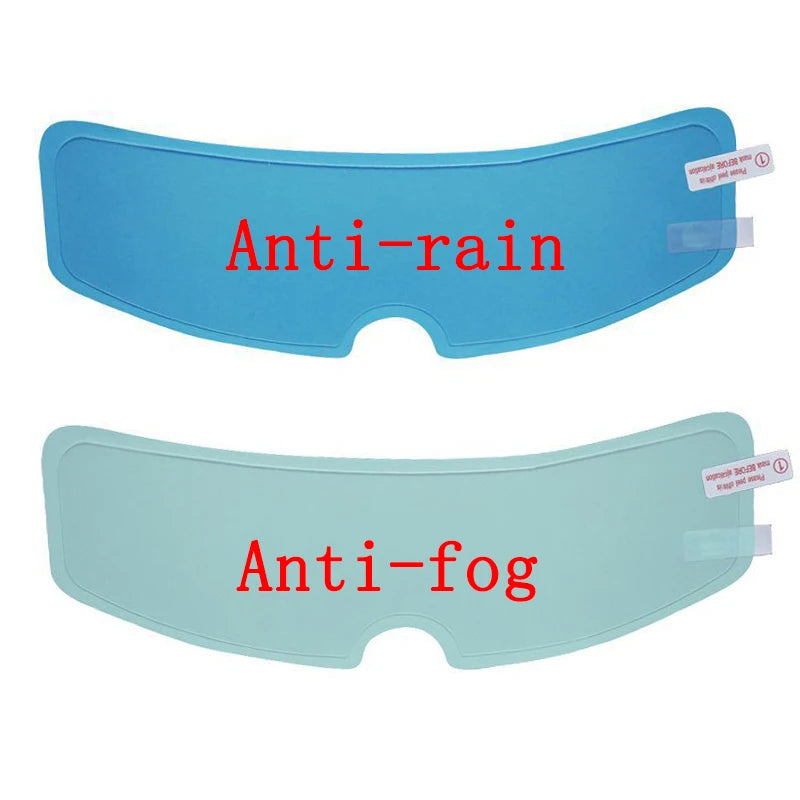 2PCS Motorcycle Helmet Rainproof Anti-Fog Nano Film – Full Face Helmet Compatible