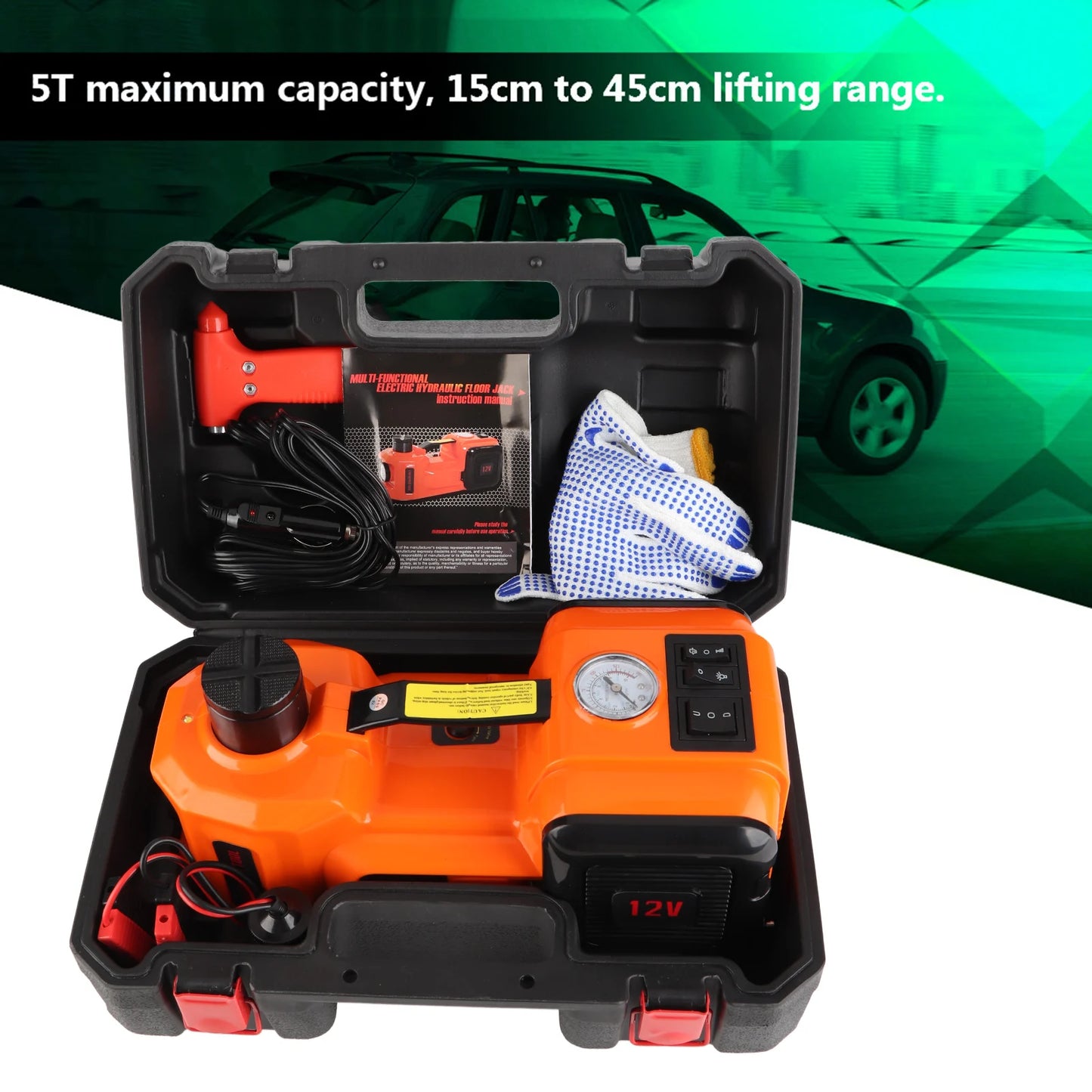 5Ton 12V Automotive Car Electric Hydraulic Floor Jack