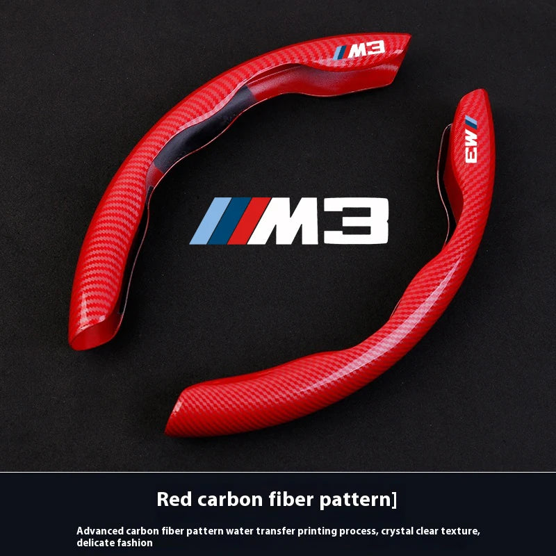 Carbon Fiber Style Anti-Slip Steering Wheel Cover