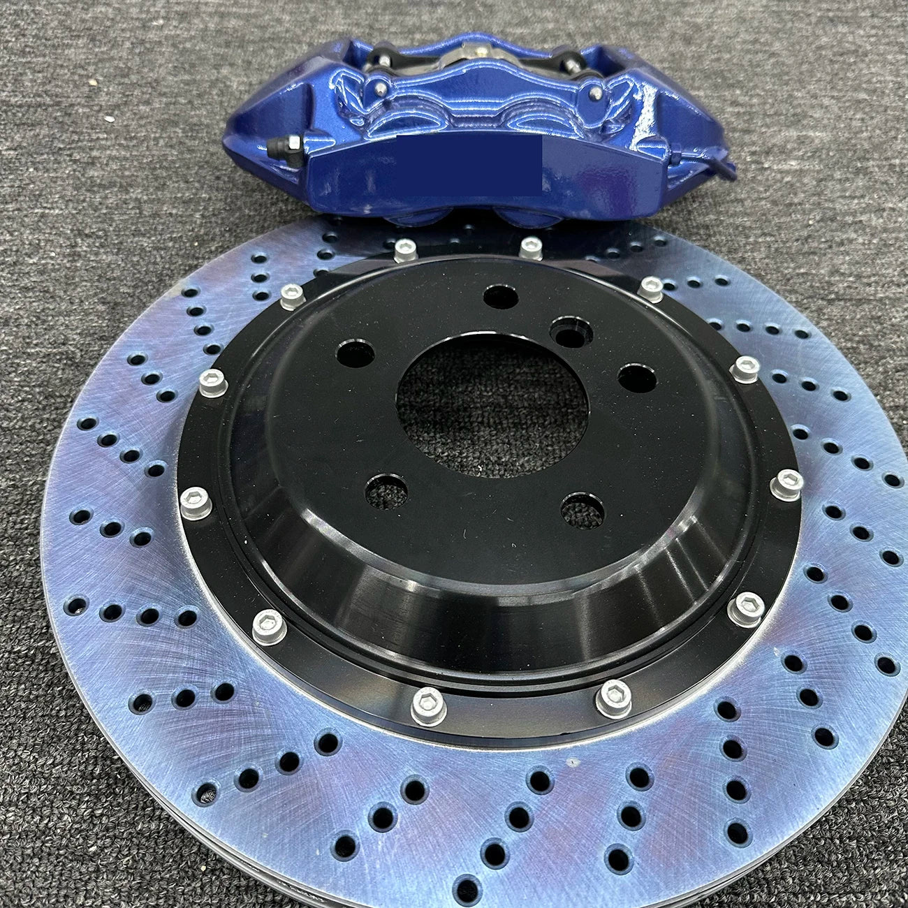 Blue 6-Piston 380mm & 4-Pot 355mm Brake Caliper Kit – 2-Piece Rotor Disc Brake
