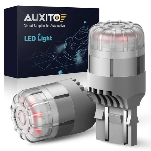 2Pcs AUXITO 7443/7440 T20 Red LED Bulbs