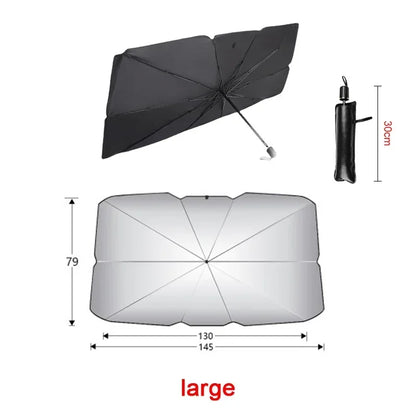 Car Sunshade Umbrella – Windshield Protection Against Sun & Heat