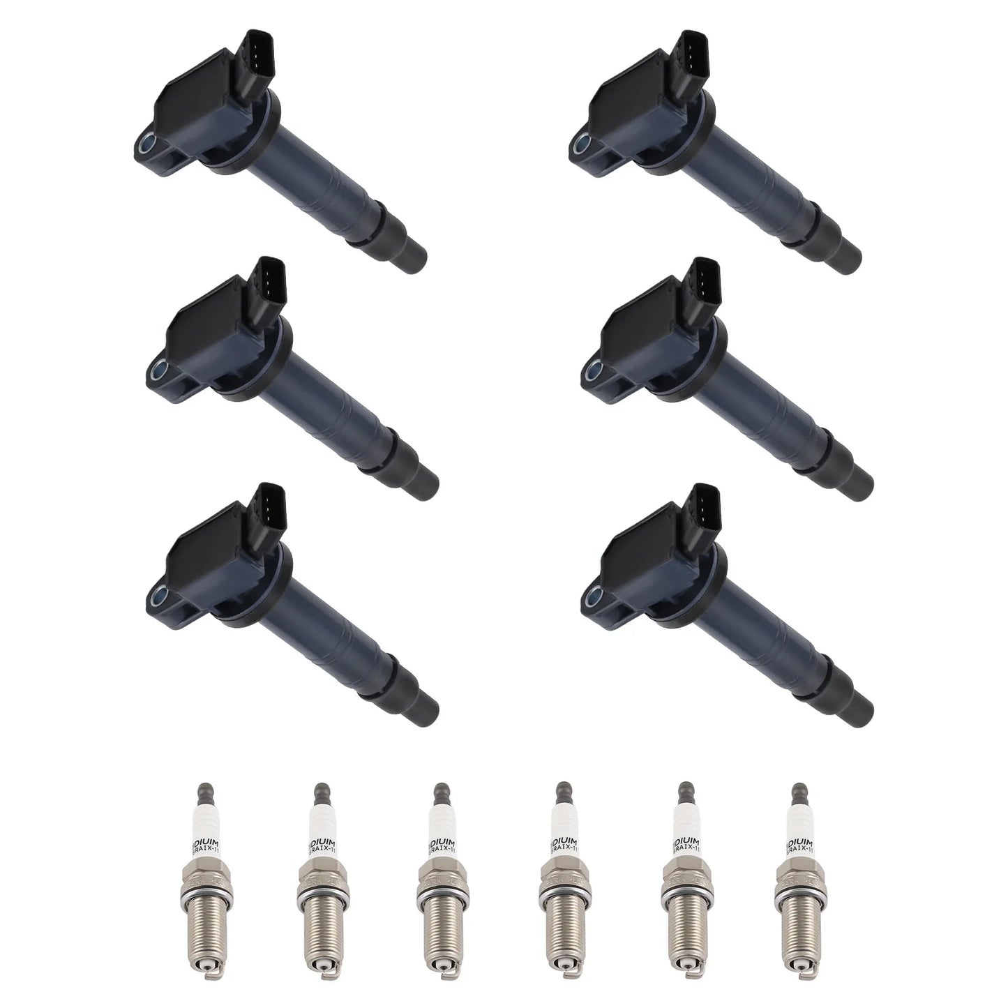 6-Piece Ignition Coils & Spark Plugs Kit – Fits Toyota 4Runner, Tacoma (2016), Tundra – UF495 & 4506
