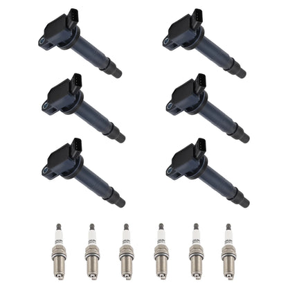 6-Piece Ignition Coils & Spark Plugs Kit – Fits Toyota 4Runner, Tacoma (2016), Tundra – UF495 & 4506