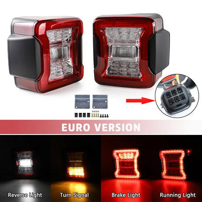 2x LED Tail Lights for Jeep Wrangler JK (2007–2017)