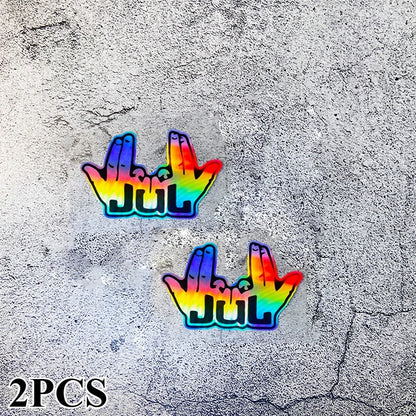 2PCS Funny JUL Finger Scooter Stickers – Waterproof Vinyl Decals