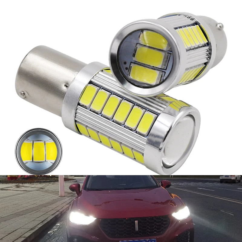 2/4/8PCS LED Car Bulbs – 1156/P21W & 1157/P21/5W – 12V 7000K