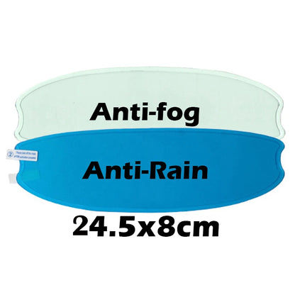 2PCS Motorcycle Helmet Rainproof Anti-Fog Nano Film – Full Face Helmet Compatible