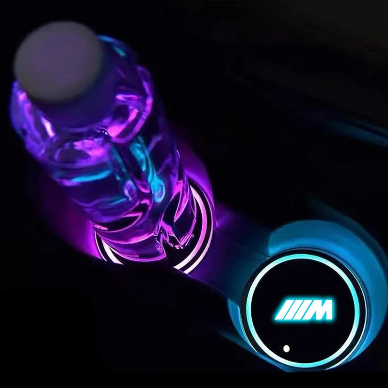 LED Luminous Car Water Cup Holder Coaster