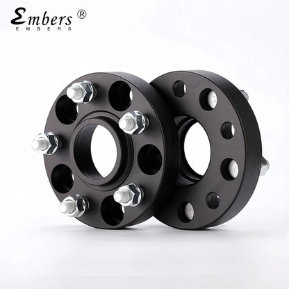 Audi Q5 Wheel Spacers Hub Adapter – 5x112 PCD, 66.6mm CB, M14x1.5 Lug Thread – Forged Aluminum Black, 2-Piece Set