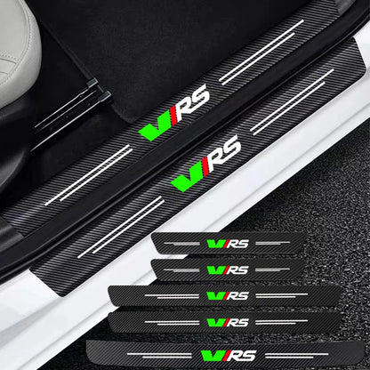 Auto Carbon Fiber Decals Stickers Car Door
