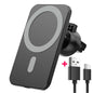 Wireless Magnetic Charger Phone Holder – 15W Fast Charging, Strong Magnet Mount