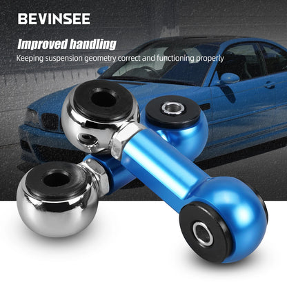 Pair 80A Adjustable Rod Rear Sway Bar End Link Suspension
