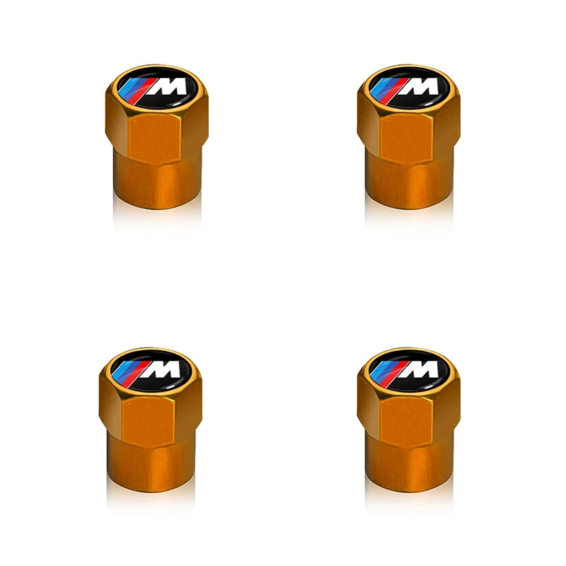 4pcs car wheel tire metal valve cover