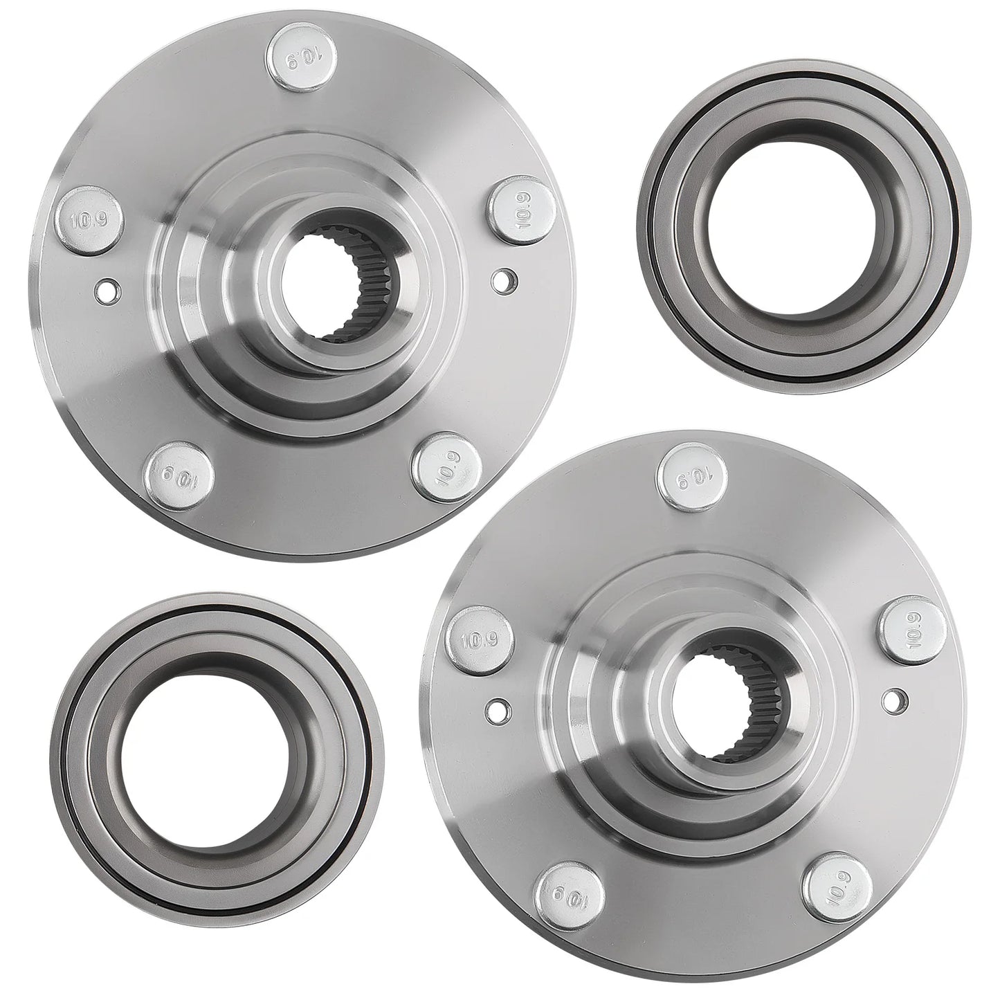Front Wheel Bearings & Wheel Hubs – Fits Honda Civic DX, EX, LX, HF Hybrid (1.8L & 1.5L)