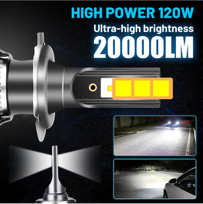 Dualvision H4 LED Headlight 20000LM 120W