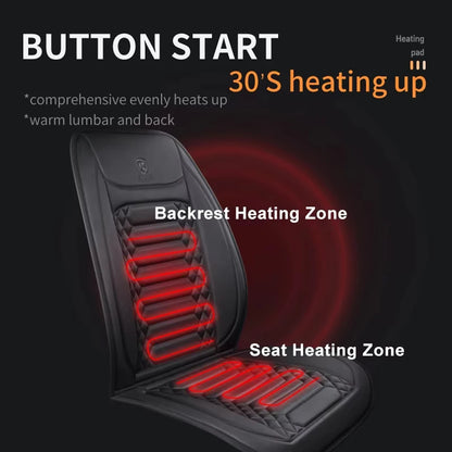1/2pcs Winter Heated Car Seat Cover 12V Heating Warmer Cushion