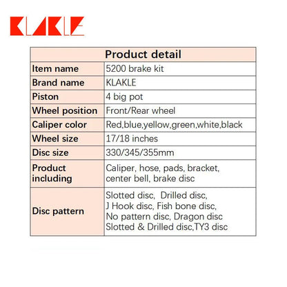 Brake Kit – 4 Piston Brake Calipers with 5200 Sport Brake Discs for Mercedes-Benz