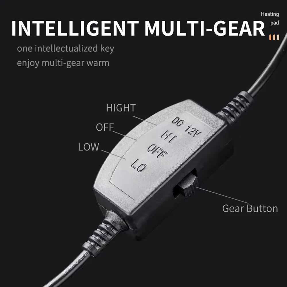 1/2pcs Winter Heated Car Seat Cover 12V Heating Warmer Cushion