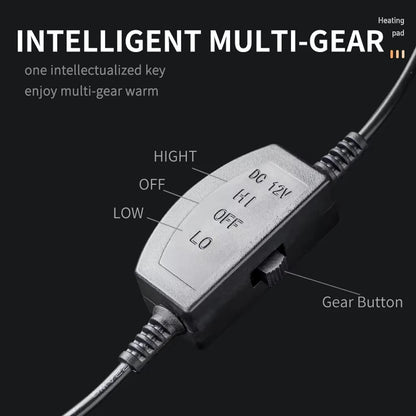 1/2pcs Winter Heated Car Seat Cover 12V Heating Warmer Cushion