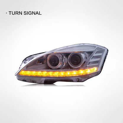 Mercedes-Benz S-Class W221 Headlight Assembly (2006-2008) – LED Daytime Running Lights