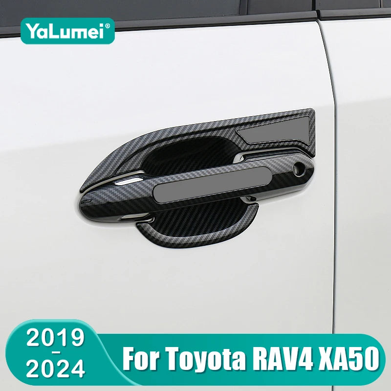 Car Door Handle Bowl Protector Cover Trim – For Toyota RAV4 XA50 (2019-2024, Hybrid & Standard Models)