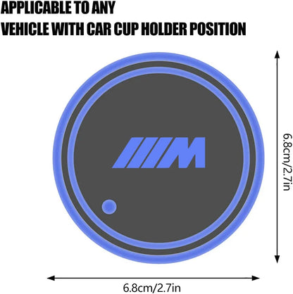 LED Luminous Car Water Cup Holder Coaster