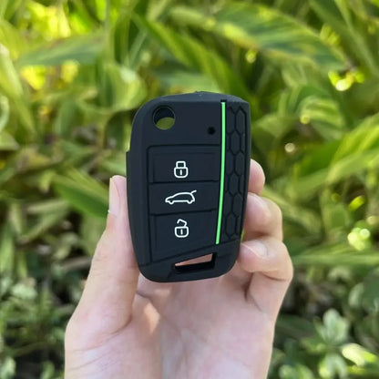 3 Button Silicone Car Key Case Cover