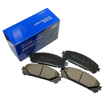 Noiseless ceramic car brake pads