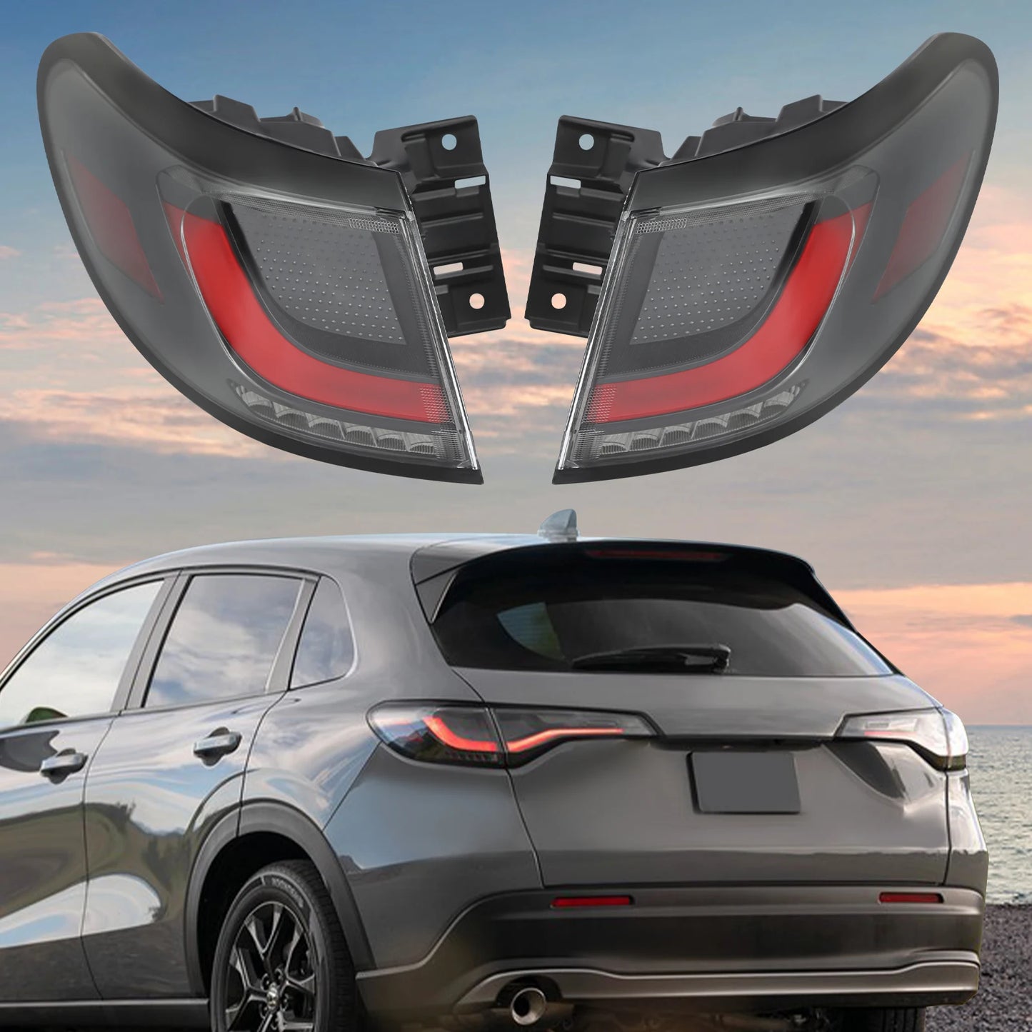 Honda HR-V LED Tail Lights Left & Right Set – OEM Compatible Replacement for LX / EX-L / Sport