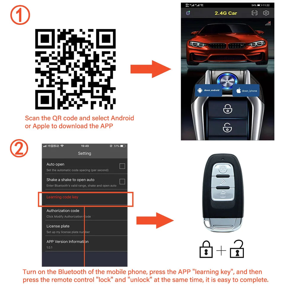 Universal Car Alarm Remote Control