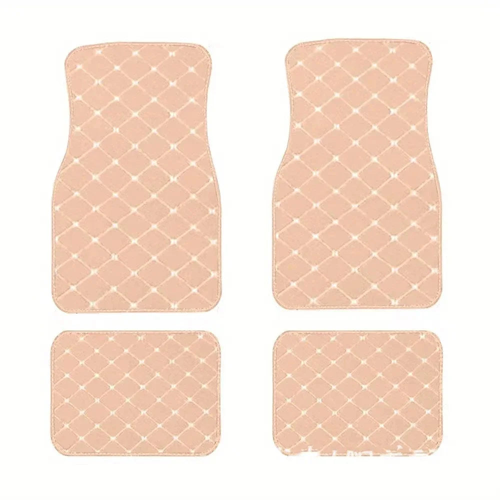 Car Floor Mats Universal PU Leather