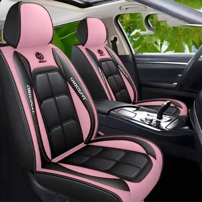 All-Inclusive Full Leather Car Seat Cushion – Universal Driver or Passenger Seat Cover, All-Season Pad