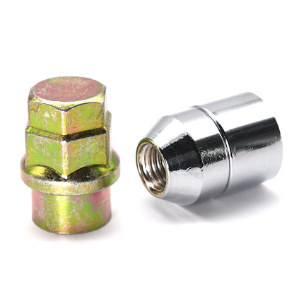 M12x1.5 Anti-Theft Steel Wheel Lock Lug Nuts – Chrome 4+1 Set for Toyota, Honda & Acura