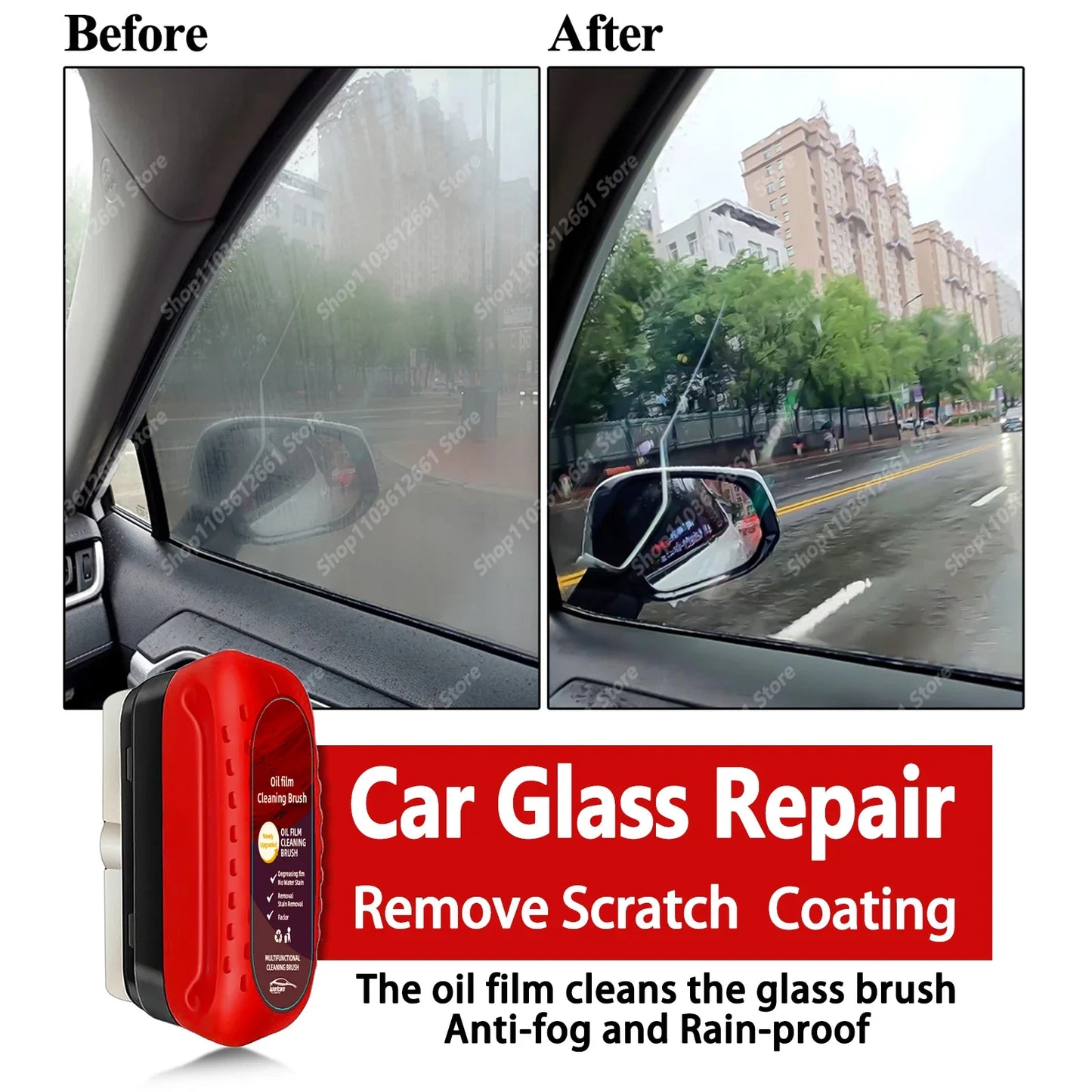 Car Glass Coating Oil Film
