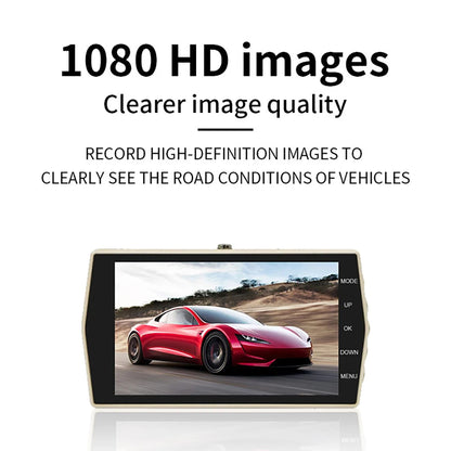 Car DVR 4.0 Dual Lens Rear View Dash Cam