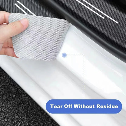 Auto Carbon Fiber Decals Stickers Car Door